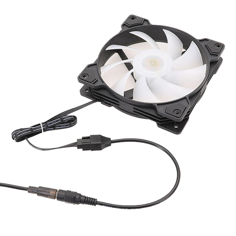 DC5521 Netzadapter zu 12V Computergehäuse 4-Pin Lüfterkabel, DC5521 zu 12V 4Pin