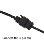 DC5521 Netzadapter zu 12V Computergehäuse 4-Pin Lüfterkabel, DC5521 zu 12V 4Pin