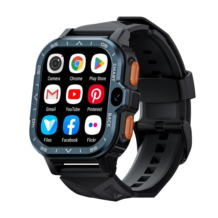 LOKMAT APPLLP 4 MAX 2,02-Zoll Android 8.1 Vollnetzwerk Wifi-Karte Bluetooth Smartwatch, 2G+16G (Marineblau), 2G+16G (Silber)