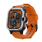 LOKMAT APPLLP 4 MAX 2,02-Zoll Android 8.1 Vollnetzwerk Wifi-Karte Bluetooth Smartwatch, 2G+16G (Marineblau), 2G+16G (Silber)