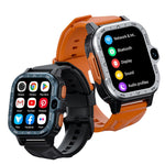 LOKMAT APPLLP 4 MAX 2,02-Zoll Android 8.1 Vollnetzwerk Wifi-Karte Bluetooth Smartwatch, 2G+16G (Marineblau), 2G+16G (Silber)