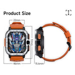 LOKMAT APPLLP 4 MAX 2,02-Zoll Android 8.1 Vollnetzwerk Wifi-Karte Bluetooth Smartwatch, 2G+16G (Marineblau), 2G+16G (Silber)