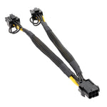 6Pin zu Dual 8Pin Grafikkarten-Setkabel Eins-zu-Zwei Stromversorgungskabel Adapter, 6Pin zu Dual 8Pin