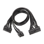 Für EVGA 10Pin / 18Pin zu 24Pin Flachkabel Modulkabel Grafikkarten-Blockkabel, 60cm Für EVGA
