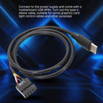 Motherboard USB 9Pin zu Type-C Gerade Daten Doppelgeschirmtes Kabel, 50cm Gerade