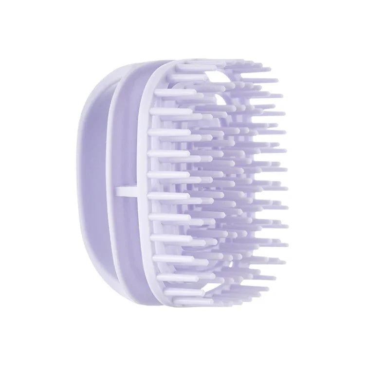 Silikon-Shampoobürste, Reinigungsbürste für die Kopfhaut, Massagebürste, Nass- und Trockenshampoo-Kamm