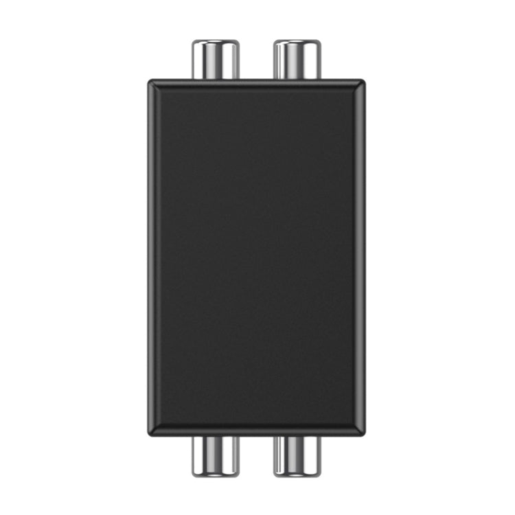 RCA Audio Masse-Schleifen-Isolator Anti-Interferenz Geräuschreduzierer Eliminierung von Stromgeräuschen Bluetooth Empfänger, Quadrat, Ellipse