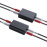 RCA Audio Masse-Schleifen-Isolator Anti-Interferenz Geräuschreduzierer Eliminierung von Stromgeräuschen Bluetooth Empfänger, Quadrat, Ellipse