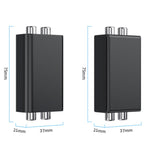 RCA Audio Masse-Schleifen-Isolator Anti-Interferenz Geräuschreduzierer Eliminierung von Stromgeräuschen Bluetooth Empfänger, Quadrat, Ellipse