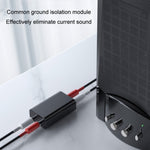 RCA Audio Masse-Schleifen-Isolator Anti-Interferenz Geräuschreduzierer Eliminierung von Stromgeräuschen Bluetooth Empfänger, Quadrat, Ellipse