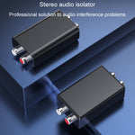RCA Audio Masse-Schleifen-Isolator Anti-Interferenz Geräuschreduzierer Eliminierung von Stromgeräuschen Bluetooth Empfänger, Quadrat, Ellipse