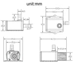 DC12V Micro bürstenlose Kaltwasser-Zirkulationsbrunnenpumpe, QR50C