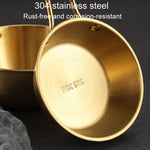 304 Edelstahl Gewürzschale Restaurant Reiswein Snack Servierflasche, 10,5 cm mit Griff Silber, 12 cm mit Griff Silber, 13 cm mit Griff Silber, 14 cm mit Griff Silber, 17 cm mit Griff Silber, 10,5 cm mit Griff Gold, 12 cm mit Griff Gold
