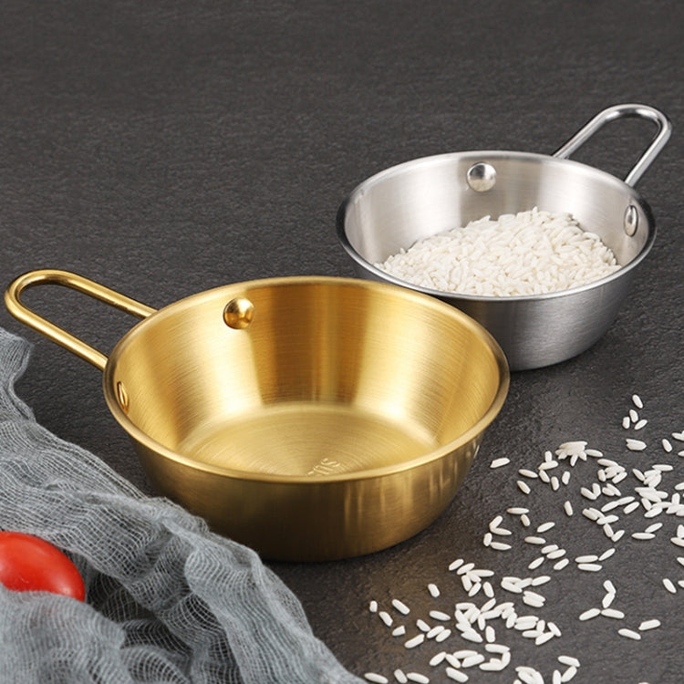 304 Edelstahl Gewürzschale Restaurant Reiswein Snack Servierflasche, 10,5 cm mit Griff Silber, 12 cm mit Griff Silber, 13 cm mit Griff Silber, 14 cm mit Griff Silber, 17 cm mit Griff Silber, 10,5 cm mit Griff Gold, 12 cm mit Griff Gold