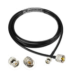 BNC-Stecker auf UHF-Stecker RG58-Adapterkabel, 0,5 m, 1 m, 2 m, 3 m, 5 m, 8 m, 10 m