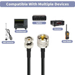 BNC-Stecker auf UHF-Stecker RG58-Adapterkabel, 0,5 m, 1 m, 2 m, 3 m, 5 m, 8 m, 10 m