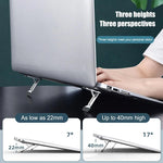 2 Stück Unsichtbare Kühlständer-Erhöhungspads für Laptop & Smartphones & Tablet, 110034 Hellgrau