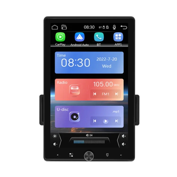 10,4 Zoll MP5 Einzel-Vertikalbildschirm Manuelle Drehung Android Navigation mit Wireless Carplay Rückfahrkamera