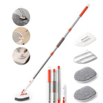 Duschreinigungsbürste mit 132 cm verstellbarem Griff Wannen-Fliesen-Schrubberbürste, Set 1, Set 2, Set 3, Set 4, Set 5