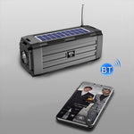 BDL-187 LED Licht Solar Kabelloser Bluetooth Lautsprecher Tragbar Outdoor Camping FM Radio