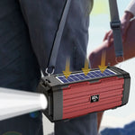 BDL-187 LED Licht Solar Kabelloser Bluetooth Lautsprecher Tragbar Outdoor Camping FM Radio