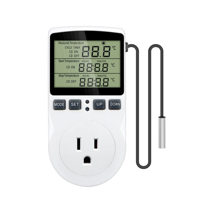 Intelligenter digitaler Thermostat Countdown Temperatursteuerung Schalter Steckdose Zeitsteuerung Temperaturregler, US Stecker