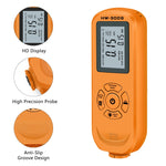 HW-300S Hochpräzises Beschichtungsdickenmessgerät Rutschfester Lackfilmmessgerät, Orange Horizontales Display, Orange Vertikales Display, Schwarz Horizontales Display, Schwarz Vertikales Display