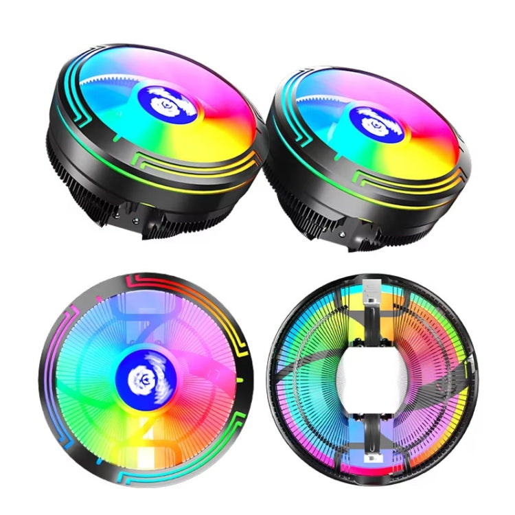 LED Bunte Licht 4-Pin Kühler Desktop CPU Kühlventilator, Ice Blade W120