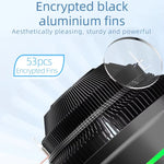 LED Bunte Licht 4-Pin Kühler Desktop CPU Kühlventilator, Ice Blade W120