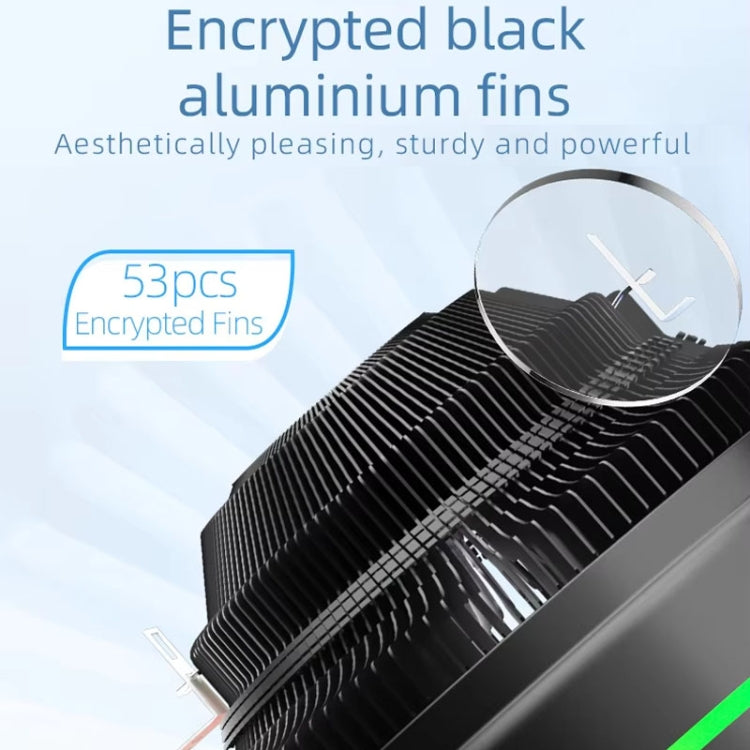 LED Bunte Licht 4-Pin Kühler Desktop CPU Kühlventilator, Ice Blade W120