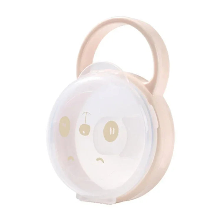 Baby Cartoon Panda Schnuller-Aufbewahrungsbox Tragbare Schnuller Transparente Staubbox