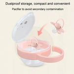Baby Cartoon Panda Schnuller-Aufbewahrungsbox Tragbare Schnuller Transparente Staubbox