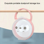Baby Cartoon Panda Schnuller-Aufbewahrungsbox Tragbare Schnuller Transparente Staubbox