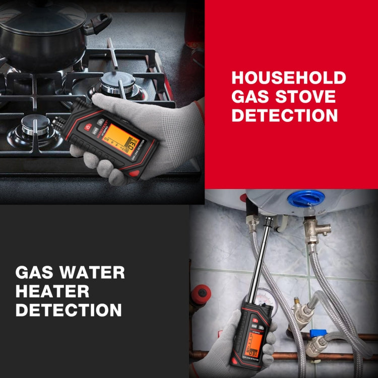 HABOTEST Tragbarer Wiederaufladbarer Gasmelder, HT629