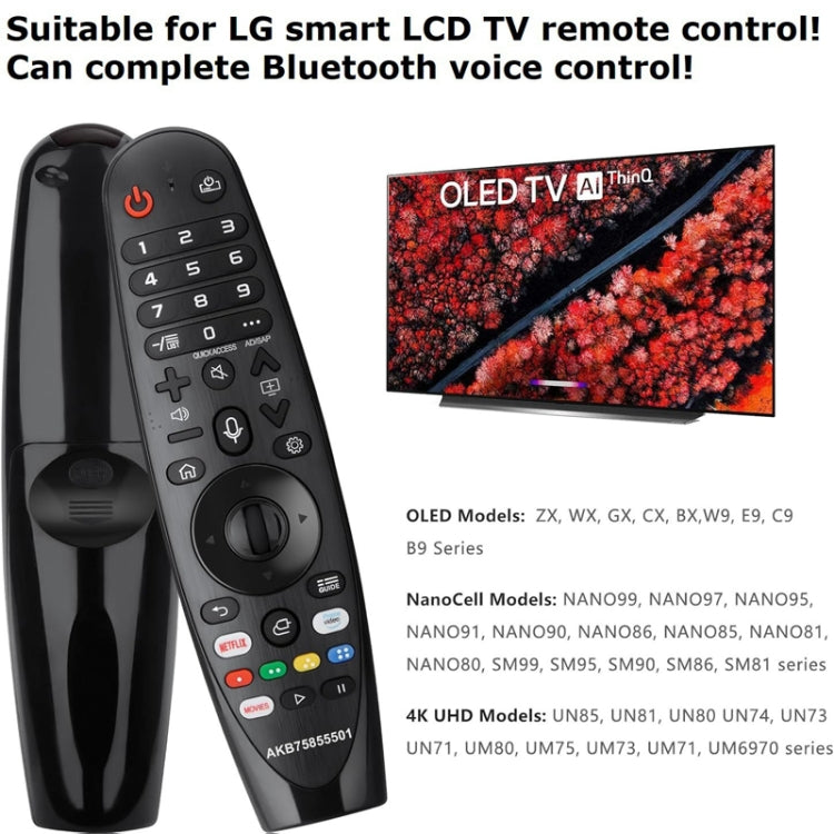 Für LG TV Bluetooth Handheld Infrarot Sprach Multifunktionsfernbedienung, AKB75855501 Sprache
