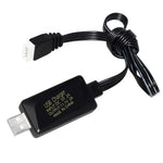 11,1 V 2 A 3S Lithium-Akku-USB-Ladegerät mit Leuchte, 4-poliger Stecker