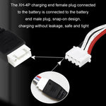 11,1 V 2 A 3S Lithium-Akku-USB-Ladegerät mit Leuchte, 4-poliger Stecker