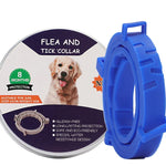 Floh- und Zeckenhalsband für Hunde und Katzen mit Aluminiumetui, 72 cm Grau, 72 cm Orange, 72 cm Blau, 38 cm Orange, 38 cm Rosa, 38 cm Blau