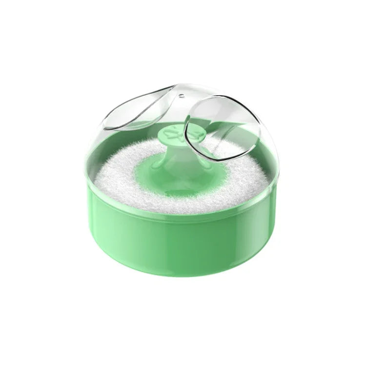 Friseur-Reinigungs-Trockenpuder-Tupfer Baby-Talkumpuder-Puderquaste Box
