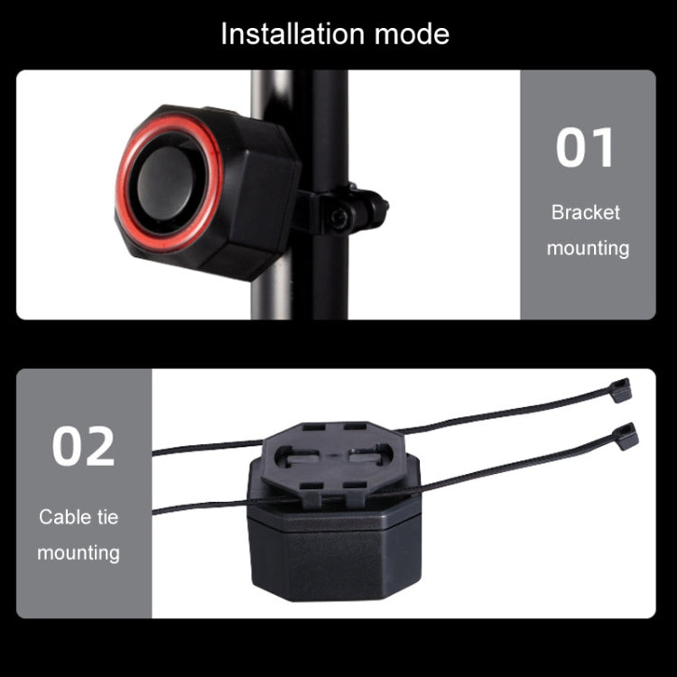 Fahrrad Smart Rücklicht Diebstahlalarm Bremswarnleuchte, WL03C Fernbedienung, WL03C Set + Silikon Fernbedienung, WL09C Fernbedienung