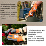 1pair TPE Children Cartoon Gloves Hamster Parrot Anti-scratch Bite Student Gardening Protective Anti-slip Wear-resistant Gloves, S Orange, S Blue, S Yellow, M Orange, M Blue, M Yellow, L Orange