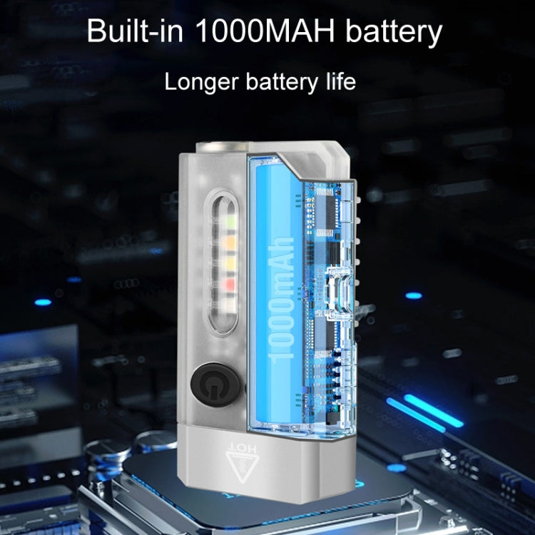 V10 Portable Keychain Light USB Rechargeable Bright Mini Flashlight