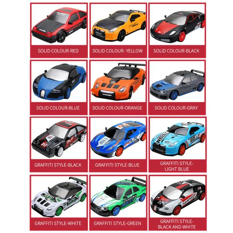 1:24 4WD Drift Light Elektrisches ferngesteuertes Rennauto Spielzeug, SC24A01, SC24A02, SC24A03, SC24A04, SC24A05, SC24A06, SC24A07, SC24A08, SC24A09, SC24A10, SC24A11, SC24A12