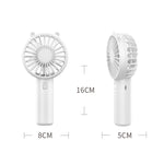Mini USB Handventilator Wiederaufladbar Tragbar Desktop Telefonhalter