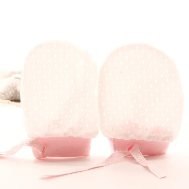 Newborn Baby Anti-Scratching Mesh Mittens Summer Breathable Elastic Lacing Adjustable Gloves, For 0-18 Months (Pink), For 0-18 Months (Yellow), For 0-18 Months (Blue), For 0-10 Months (Pink), For 0-10 Months (Yellow), For 0-10 Months (Blue)