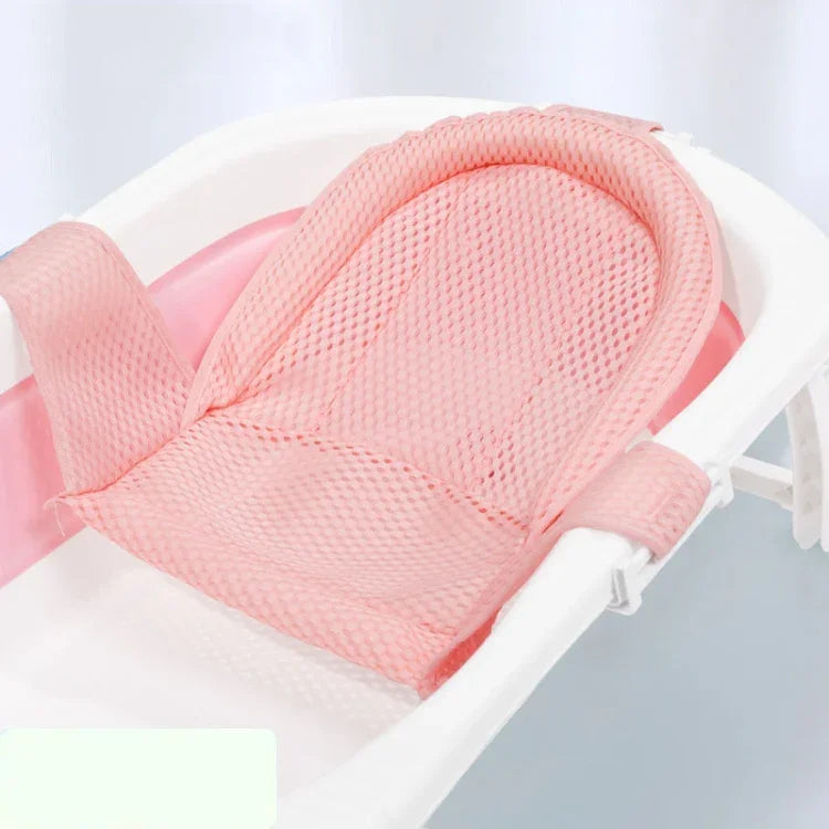 Baby-Badewannen-Bade-Stütznetzständer Neugeborenen-Anti-Rutsch-Hängematte, 5 Schnallen Blau, 5 Schnallen Rosa, 5 Schnallen Grün, T-Typ Blau, T-Typ Rosa, T-Typ Grün