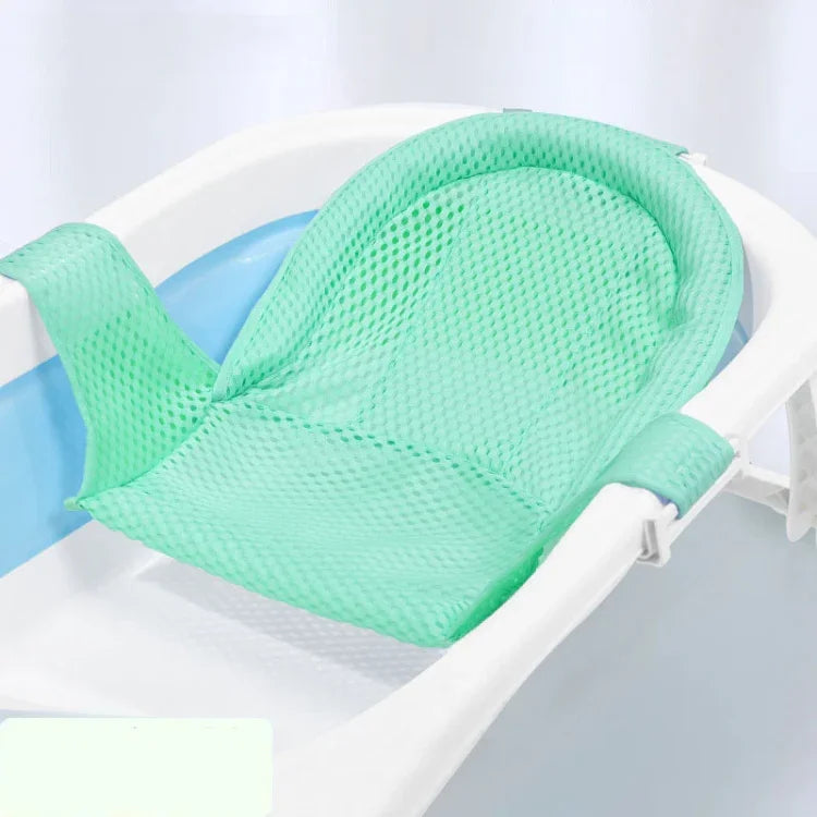 Baby-Badewannen-Bade-Stütznetzständer Neugeborenen-Anti-Rutsch-Hängematte, 5 Schnallen Blau, 5 Schnallen Rosa, 5 Schnallen Grün, T-Typ Blau, T-Typ Rosa, T-Typ Grün