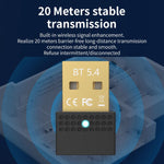 USB Bluetooth 5.4 Adapter Sender Empfänger Bluetooth Audio PC Adapter, Bluetooth 5.4