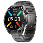 F200 Smartwatch mit EKG-Funktion, Blutzuckermessung, 1,55-Zoll-Runddisplay, erhältlich in: Schwarz (Silikon), Schwarz (Leder), Schwarz-Braun (Leder), Schwarz (Milan), Schwarz (3-Perlen-Edelstahl), Schwarz (Bambus), Schwarz-Grau (Silikon)