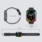 F70 Smartwatch mit 2,1-Zoll-Bildschirm, Blutzucker-/Blutsauerstoffmessung, SOS-Alarm und über 100 Sportmodi